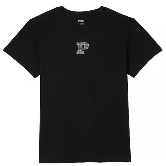 PINK OVERSIZED SHORT-SLEEVE CAMPUS T-SHIRT - Picture 1 of 1